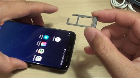 how to remove sim card from galaxy s8|Galaxy S8+: Insert/Remove SD Card & SIM.
